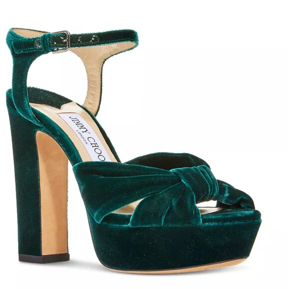 Jimmy Choo Heloise Heels Platform Sandals Women's Size 11 US / 41 EU *fits 10 US - Picture 2 of 11